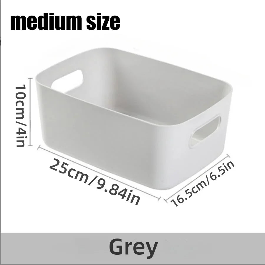 Desktop storage box cosmetics miscellaneous items snacks storage basket kitchen organizing box household drawer plastic storage