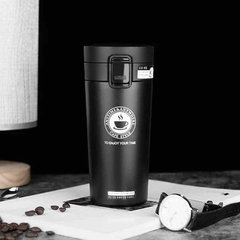 500ml Thermal Mug Double Wall 304 Stainless Steel Coffee Cup Vacuum Flask Thermos Water Bottle Tea Coffee Leak-proof Thermos Mug