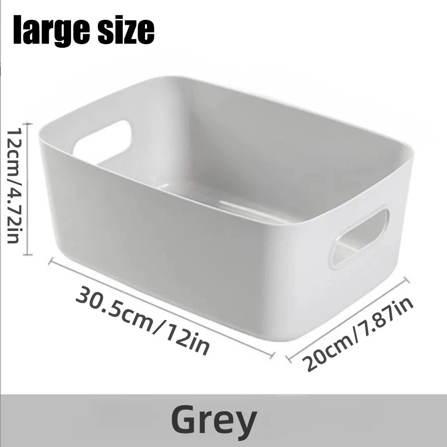 Desktop storage box cosmetics miscellaneous items snacks storage basket kitchen organizing box household drawer plastic storage