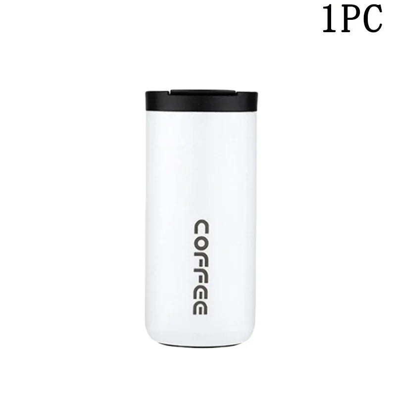 400ML Stainless Steel Coffee Thermos Bottle Thermal Mug Leakproof Car Vacuum Flasks Coffee Cup Travel Portable Insulated Bottles