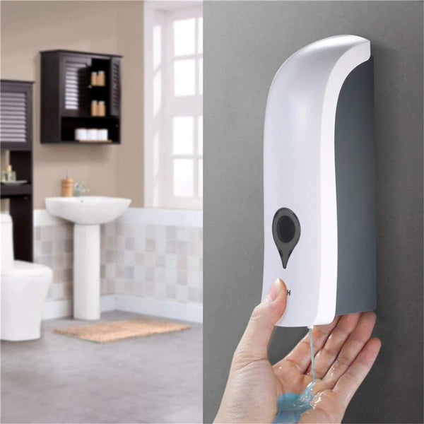 Soap Dispenser Manual Wall-Mounted 300ml Hotel Bathroom Hand Sanitizer Bottle Euro Style Simple Sterilization Disinfection