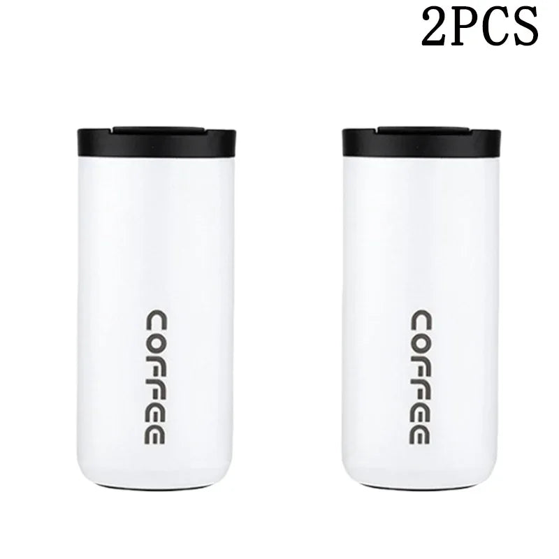 400ML Stainless Steel Coffee Thermos Bottle Thermal Mug Leakproof Car Vacuum Flasks Coffee Cup Travel Portable Insulated Bottles