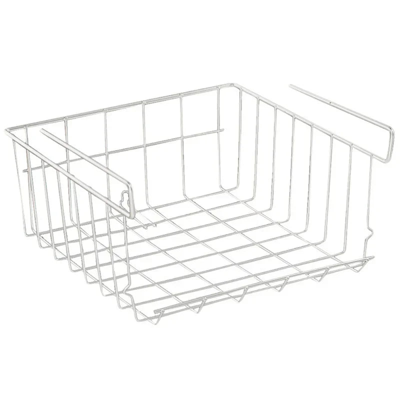 Home Storage Basket Kitchen Multifunctional  Rack Under Cabinet  Shelf  Wire  Organizer basket