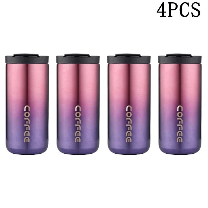 400ML Stainless Steel Coffee Thermos Bottle Thermal Mug Leakproof Car Vacuum Flasks Coffee Cup Travel Portable Insulated Bottles