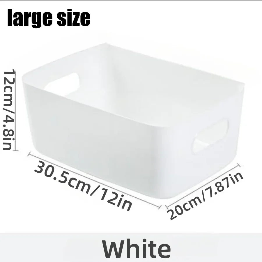 Household drawer plastic storage desktop storage box cosmetics, groceries, snacks storage basket kitchen storage box