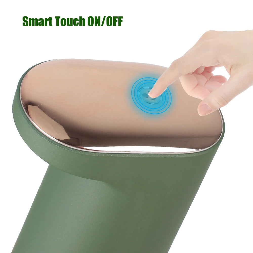 450ML Foam Liquid Soap Dispenser Hand Free USB Rechargeable Portable Touchless Automatic Foaming For Bathroom Kitchen