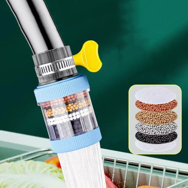 6-layers Water Filter Tap Purifier For Faucet Kitchen Accesories Mixer Aerator Bathroom Faucet Nozzle Water Filtration System