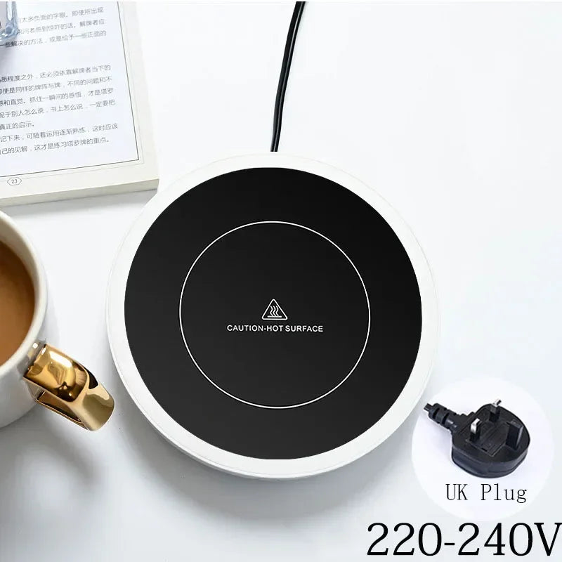 New Coffee Mug Warmer for Milk Tea Teapot Electric Heating Cup Plate High Temperature 80 Degree Celsius for Home Office Desk Use