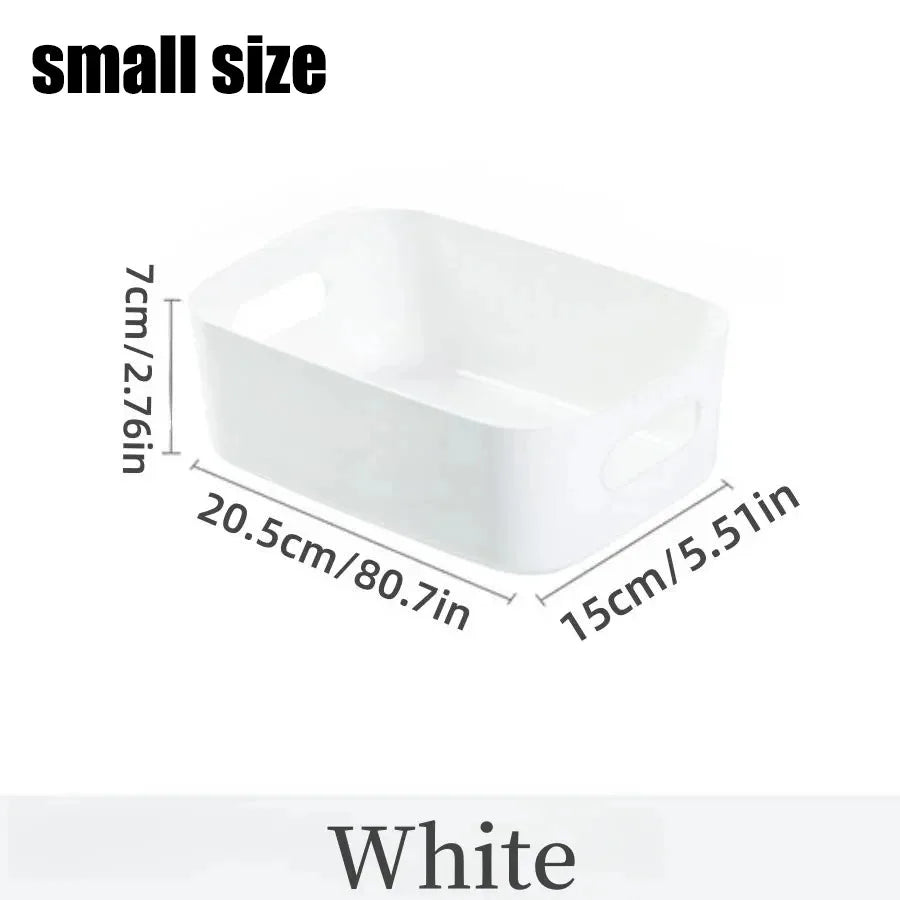 Household drawer plastic storage desktop storage box cosmetics, groceries, snacks storage basket kitchen storage box