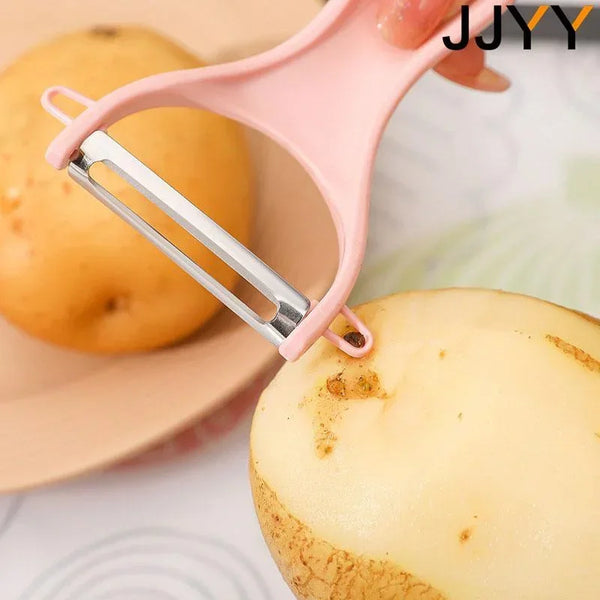 JJYY Stainless Steel Peeler Knife Melon and Fruit Scraper Potato Apple Cucumber Peeler Kitchen Tools