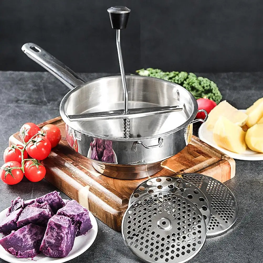 Stainless Steel Potato Masher Manual Potato Ricer Handheld Presser Fruit Juicer Lemon Squeezer Kitchen Tools