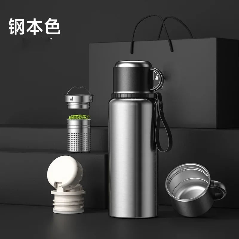 Stainless Steel Vacuum Thermos Portable High Appearance Large Capacity for Hot Coffee Vacuum Thermal Water Bottle Insulated Cup