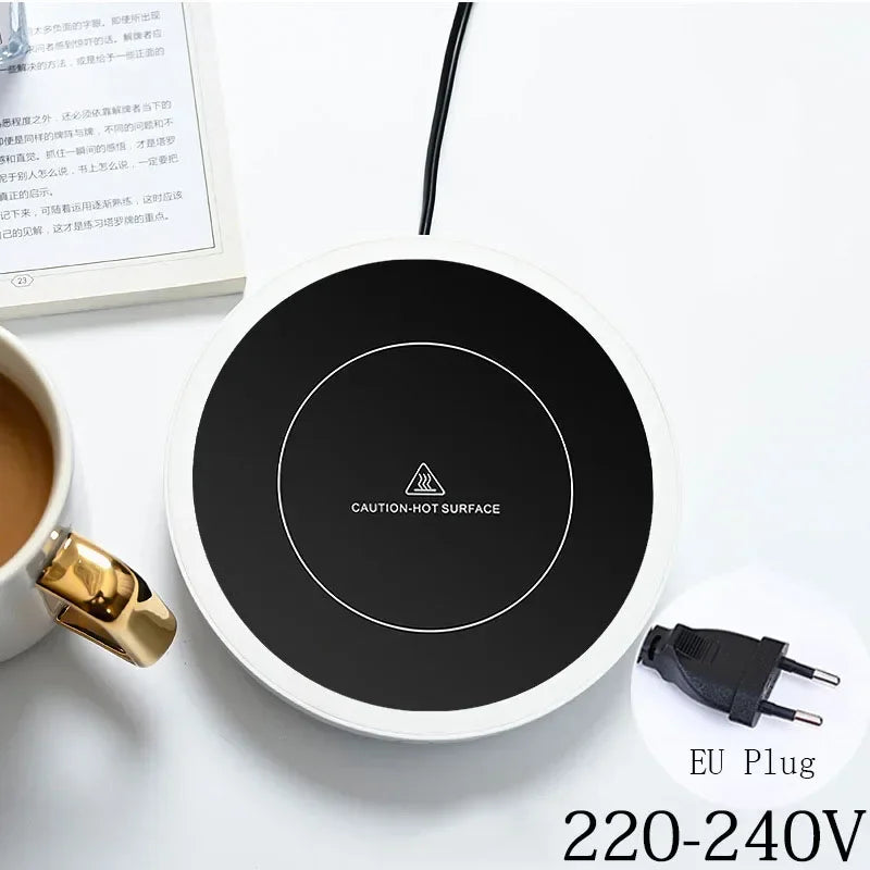 New Coffee Mug Warmer for Milk Tea Teapot Electric Heating Cup Plate High Temperature 80 Degree Celsius for Home Office Desk Use