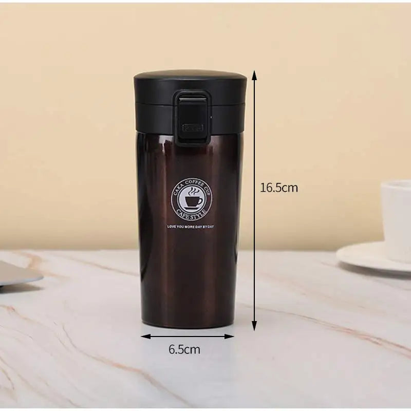 500ML Thermal Mug Leak-proof Thermos Mug Coffee Double Wall 304 Stainless Steel Coffee Cup Tea Vacuum Flask Thermos Water Bottle