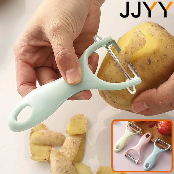 JJYY Stainless Steel Peeler Knife Melon and Fruit Scraper Potato Apple Cucumber Peeler Kitchen Tools