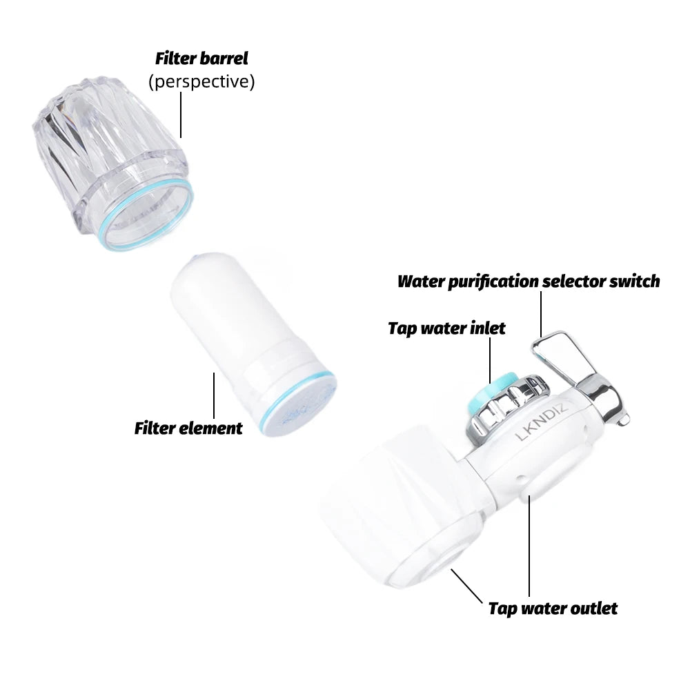 Faucet Tap Water Purifier Removable Washable Filter Small Physical Filtering For Home Kictchen One Filter Element