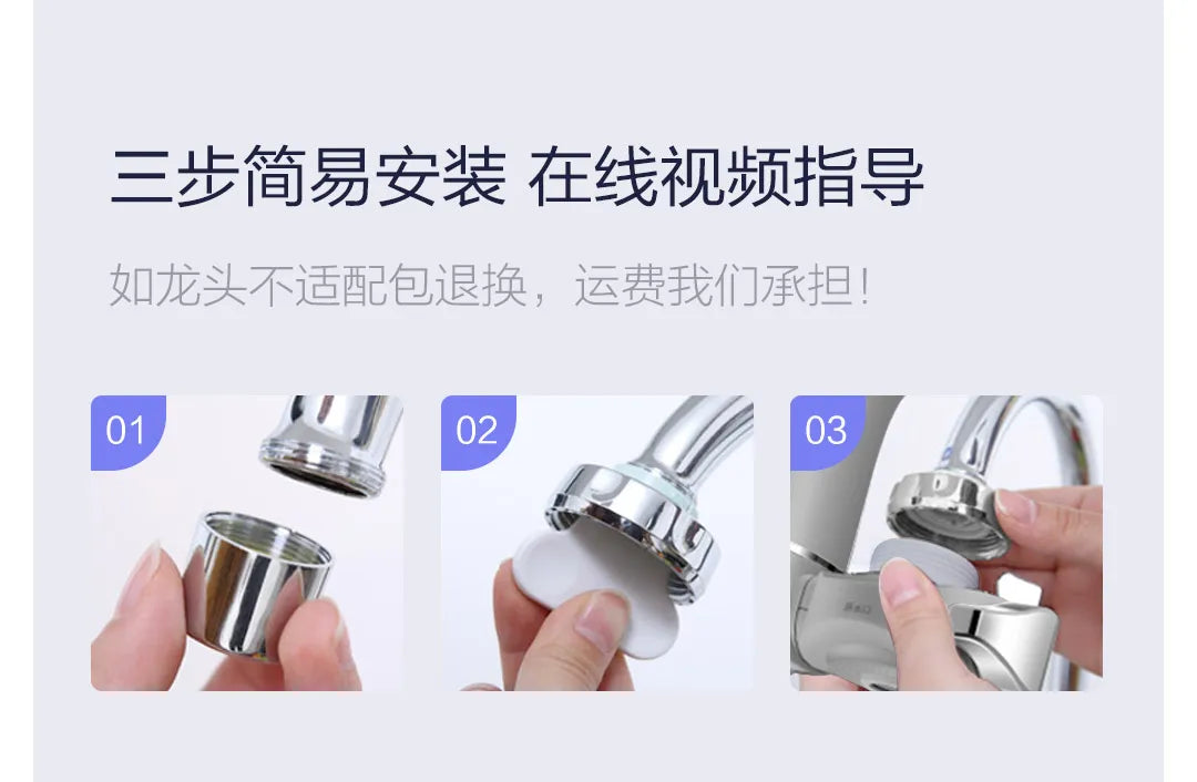 New  Water-power sterilization faucet water purifier Ultraviolet deep sterilization 6-stage fine filtration