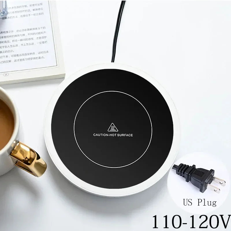 New Coffee Mug Warmer for Milk Tea Teapot Electric Heating Cup Plate High Temperature 80 Degree Celsius for Home Office Desk Use