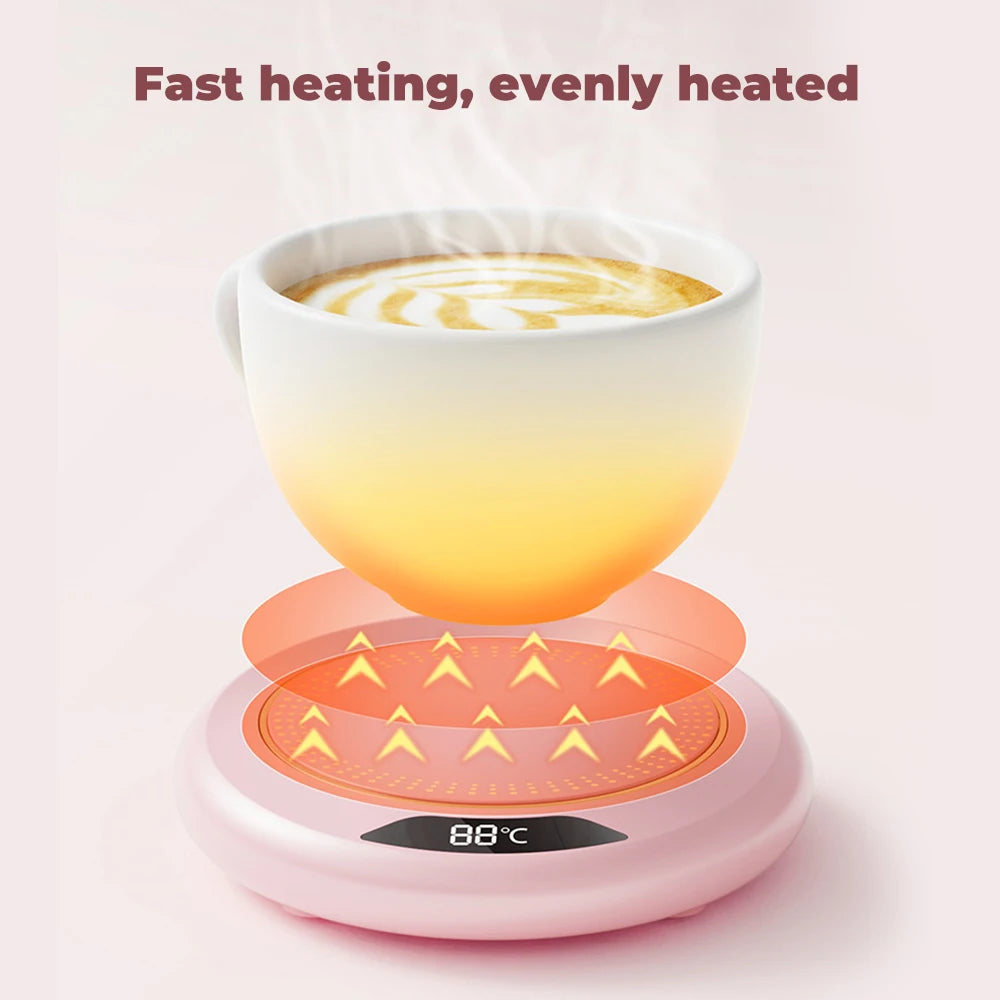 Smart Coffee Cup Warmers Electric 3-speed Temperature Mug Warmer Cup Heater Smart Electric Beverage Warmer Heating Coaster