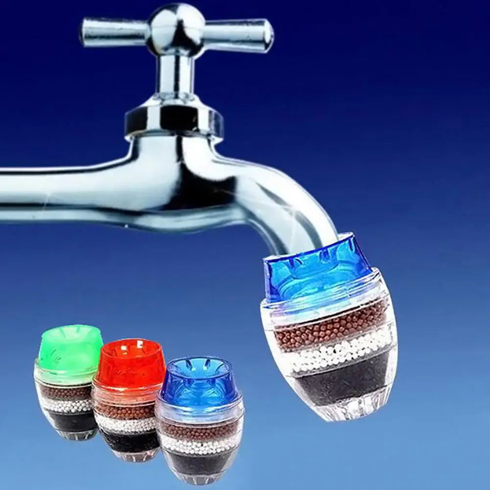 5 Layers Activated Carbon Water Purifier Kitchen Tap Filter Bathroom Faucet Filter Purification Tool for Home Use