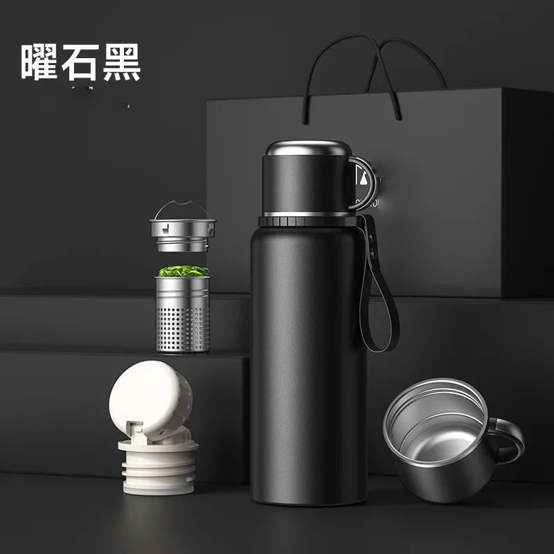 Stainless Steel Vacuum Thermos Portable High Appearance Large Capacity for Hot Coffee Vacuum Thermal Water Bottle Insulated Cup