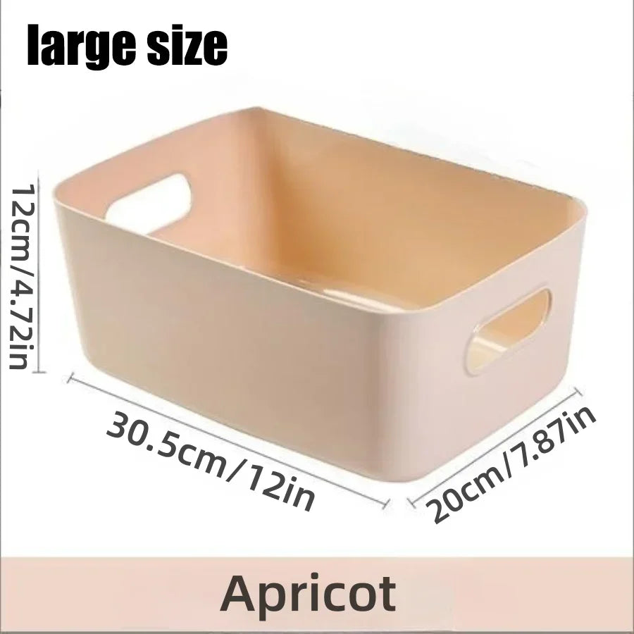 Household drawer plastic storage desktop storage box cosmetics, groceries, snacks storage basket kitchen storage box