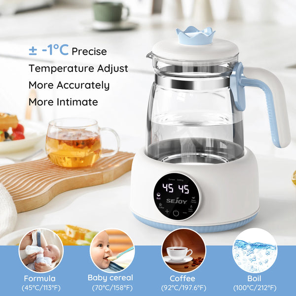 220v Infant Thermostatic Milk Regulator 800W Electric Baby Formula Kettle Automatic Warmer Feeding Bottle