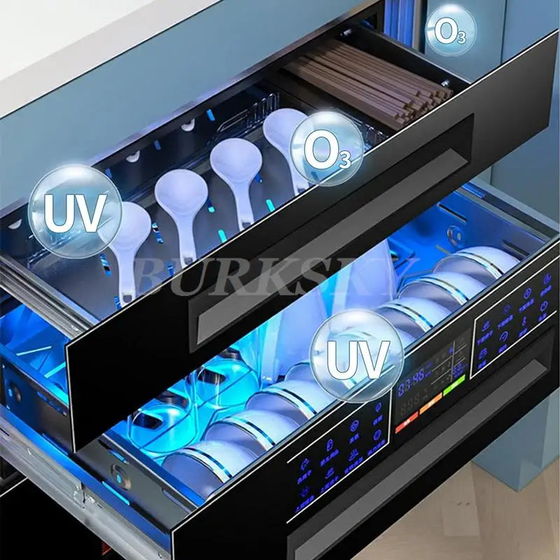 Kitchen Storage Supplies Built-in Disinfection Kitchen Cabinet And Storage 120L Capacity High Temperature Disinfection Cupboard