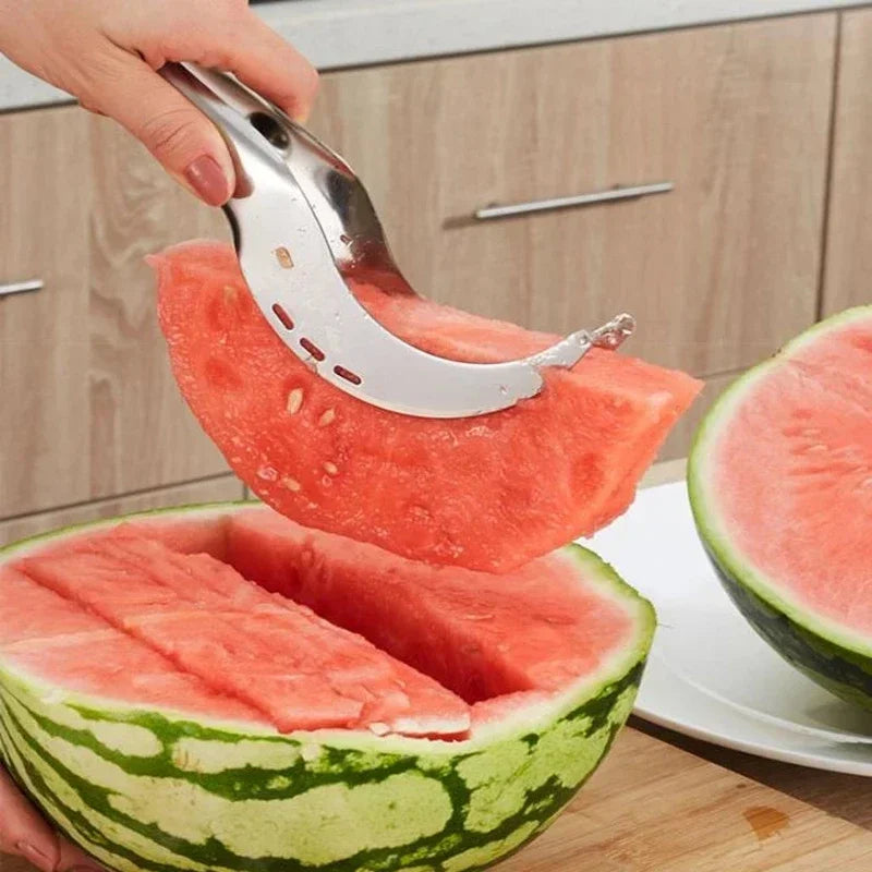 Stainless Steel Windmill Watermelon Cutter Artifact Salad Fruit Slicer Cutter Tool Watermelon Digger Kitchen Accessories Gadgets