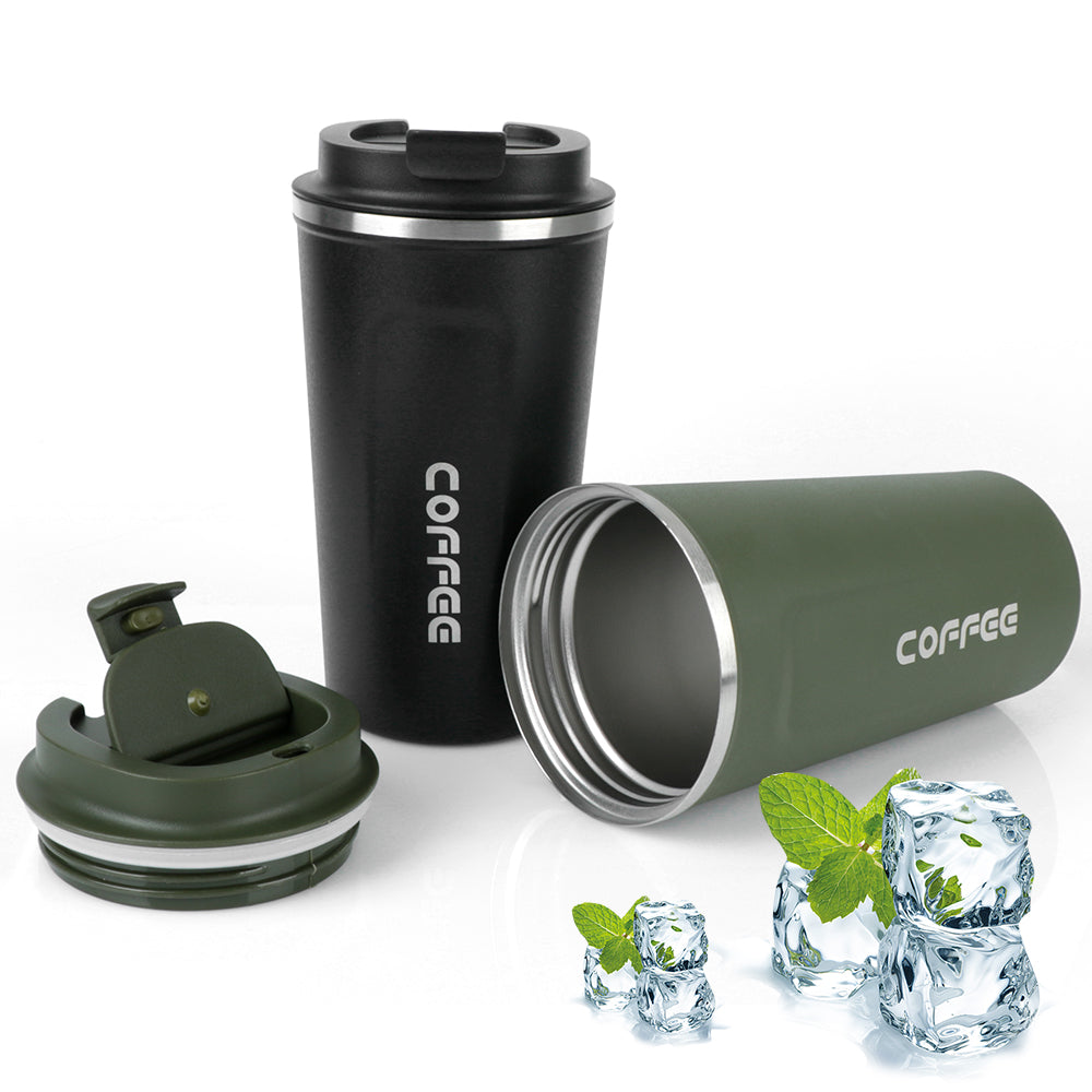 Double Stainless Steel Car Thermos Mug Coffee Mug Thermo Cafe 380/510ML for Tea Water Coffee Leak_Proof Travel Thermo Cup