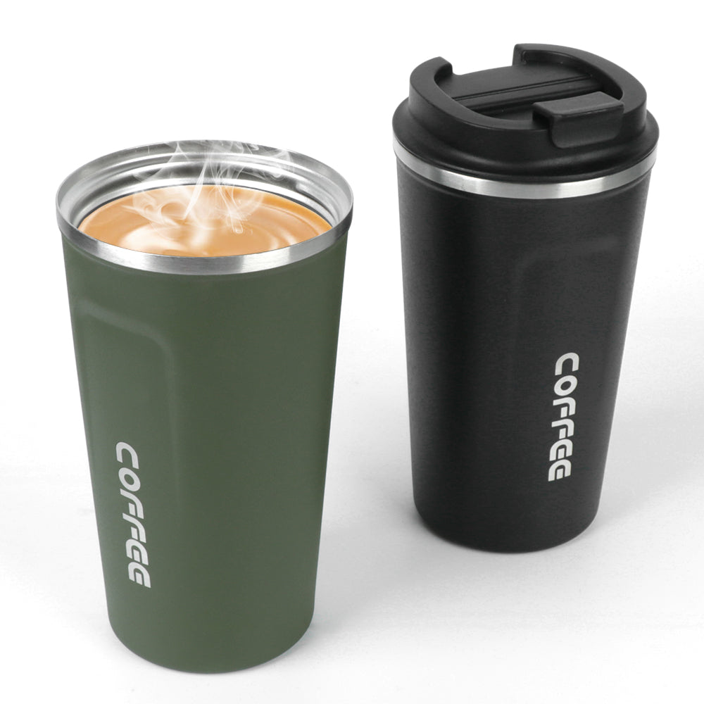 Double Stainless Steel Car Thermos Mug Coffee Mug Thermo Cafe 380/510ML for Tea Water Coffee Leak_Proof Travel Thermo Cup